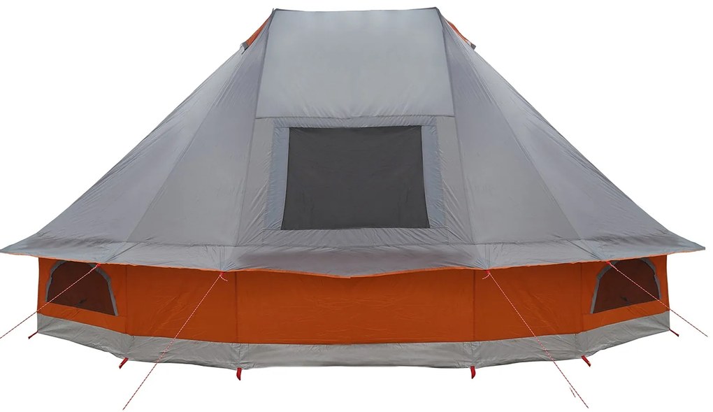 Tenda Familiar Tipi Cinza e Laranja para 6 Pessoas Impermeável