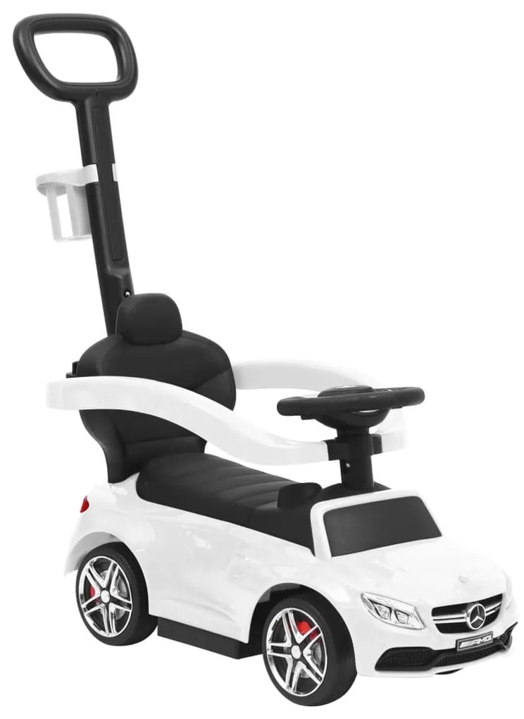 80326 vidaXL Carro infantil de empurrar Mercedes-Benz C63 branco