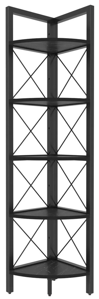 Estante Remo – Preto – 30,5 cm x 33 cm x 160 cm