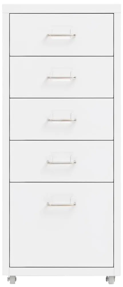 Arquivador móvel 28x41x69 cm metal branco