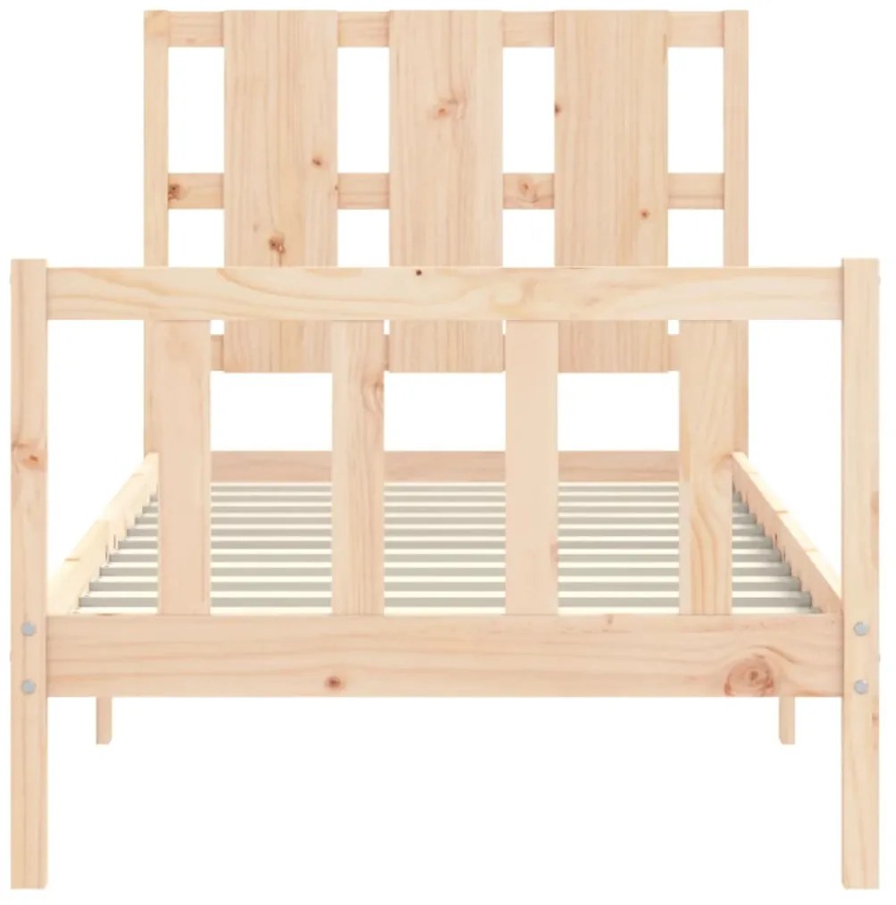 Cama sem colchão 100x200 cm madeira de pinho maciça