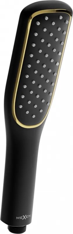 Mexen R-49 cabeça de chuveiro de 1 função, preta/dourada - 79549-75