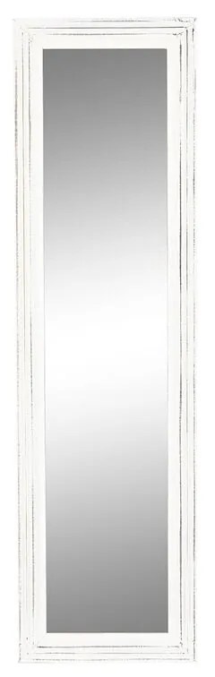 Espelho de Parede Dkd Home Decor Cristal Branco Madeira Mdf Decapé (160 X 2,5 X 45 cm)