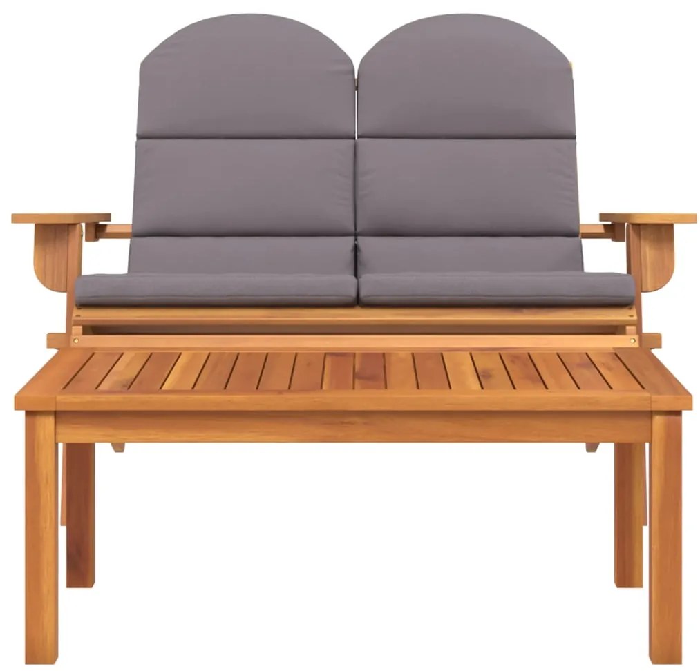 Conjunto lounge de jardim Adirondack 2pcs acácia maciça
