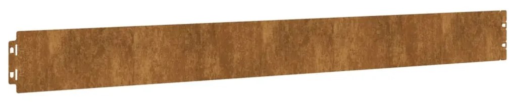 Bordas de relvado 10 pcs 10x103 cm aço corten flexível