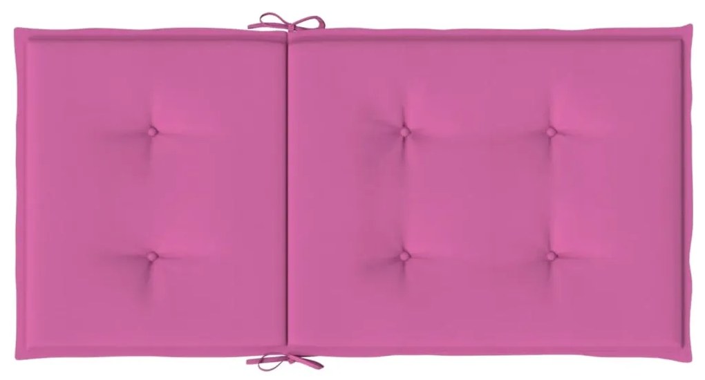 Almofadões p/ cadeira de encosto baixo 2 pcs tecido rosa