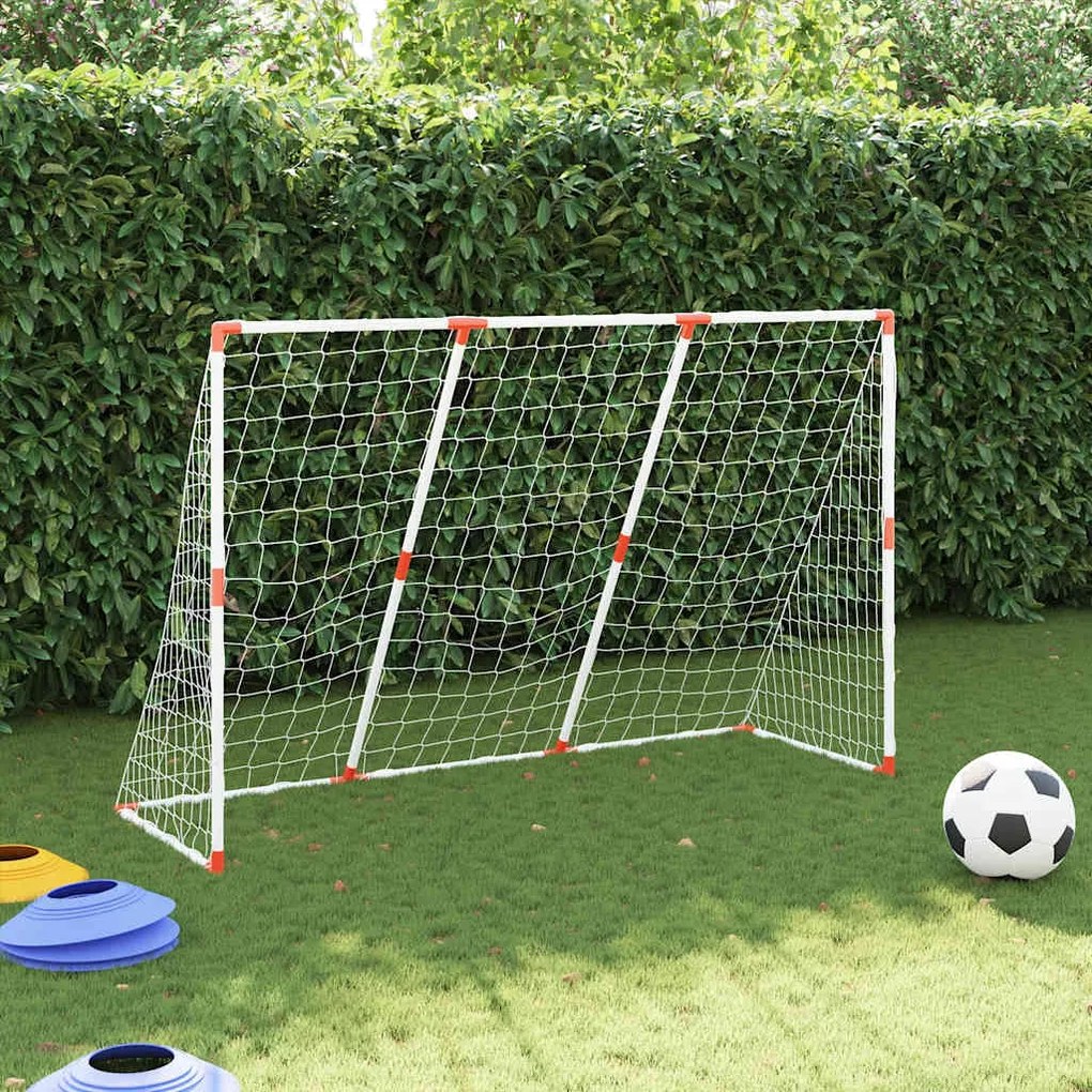 Baliza futebol infantil c/ bolas 2 em 1 184x64x124 branco