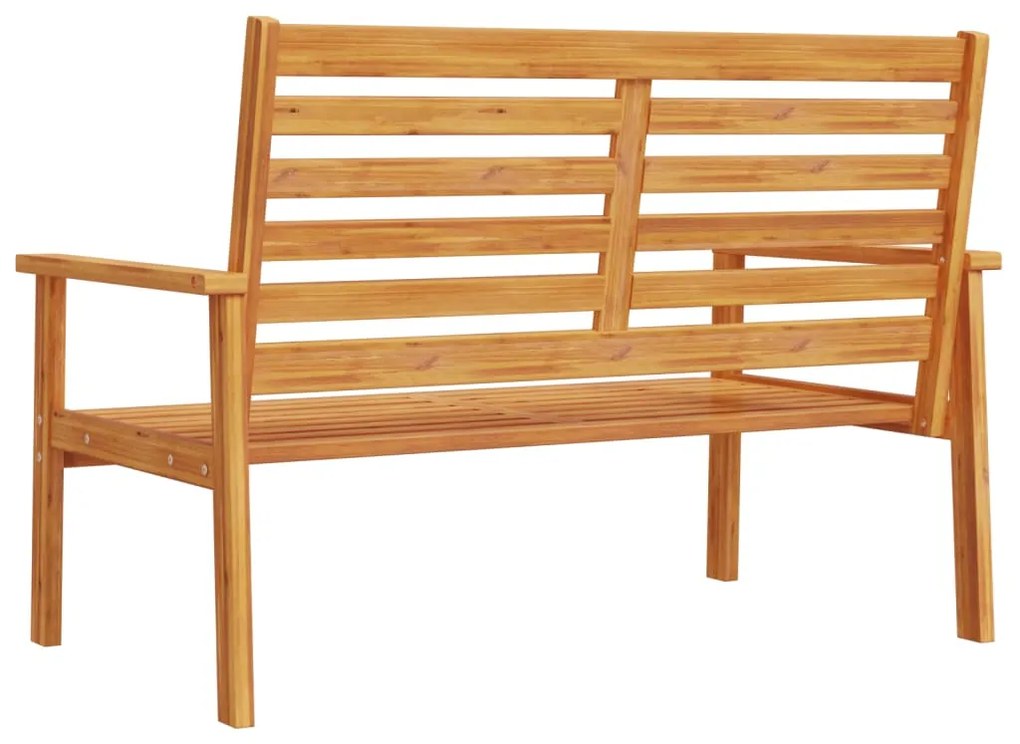 Banco de jardim 120 cm madeira de acácia maciça