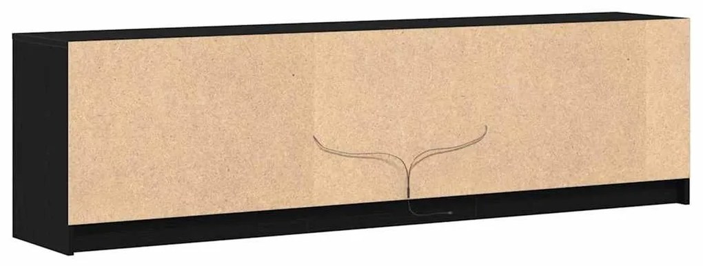 Gabinete para TV com luzes de tira LED com armazenamento com porta Pre