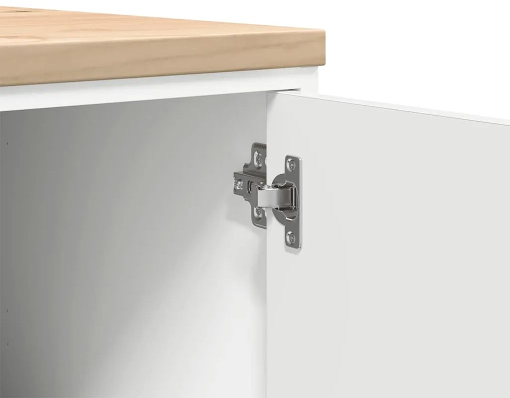 Armário de arrumação de garagem Branco 40x51x85 cm