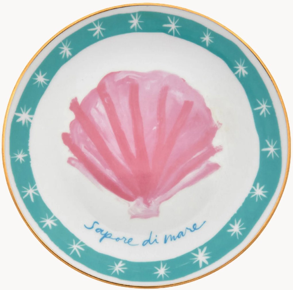 Prato de sobremesa artesanal Con Amore