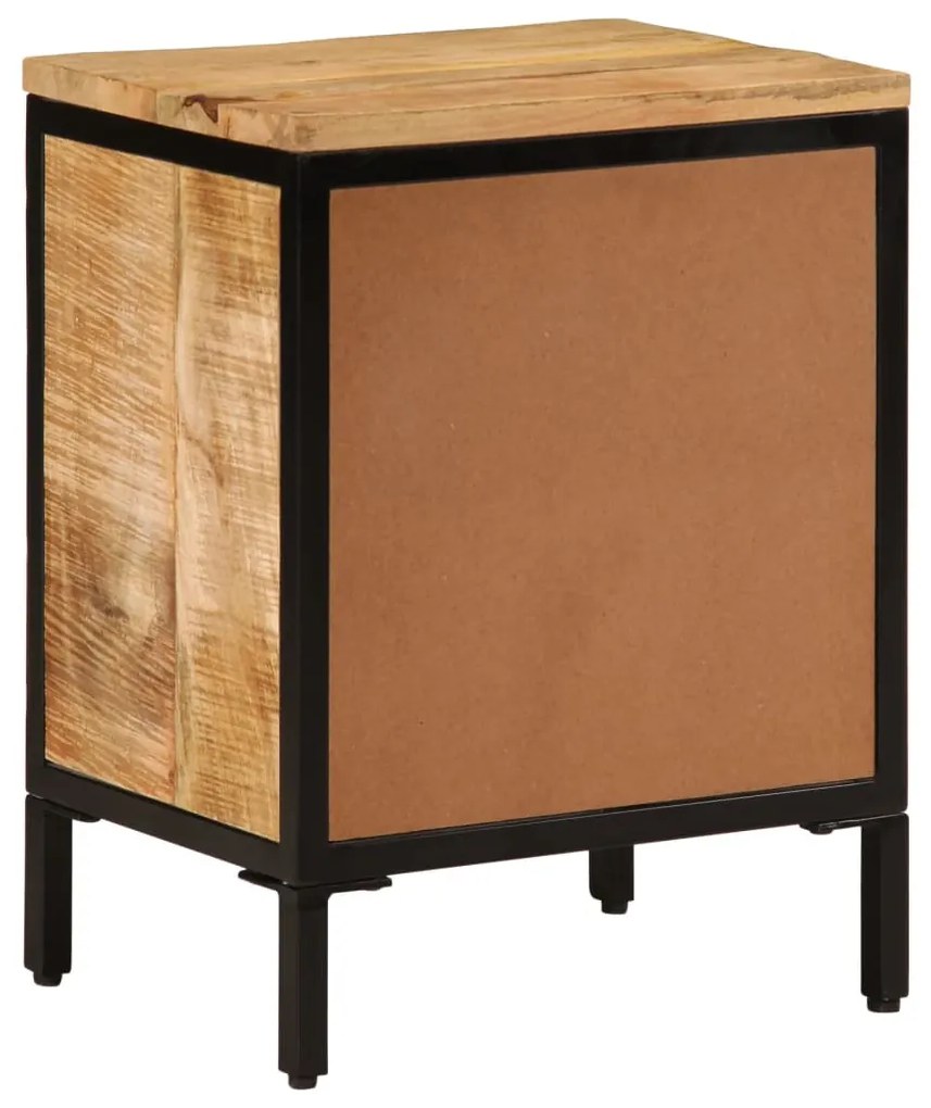 Mesa de cabeceira 40x30x52,5 cm madeira mangueira áspera maciça