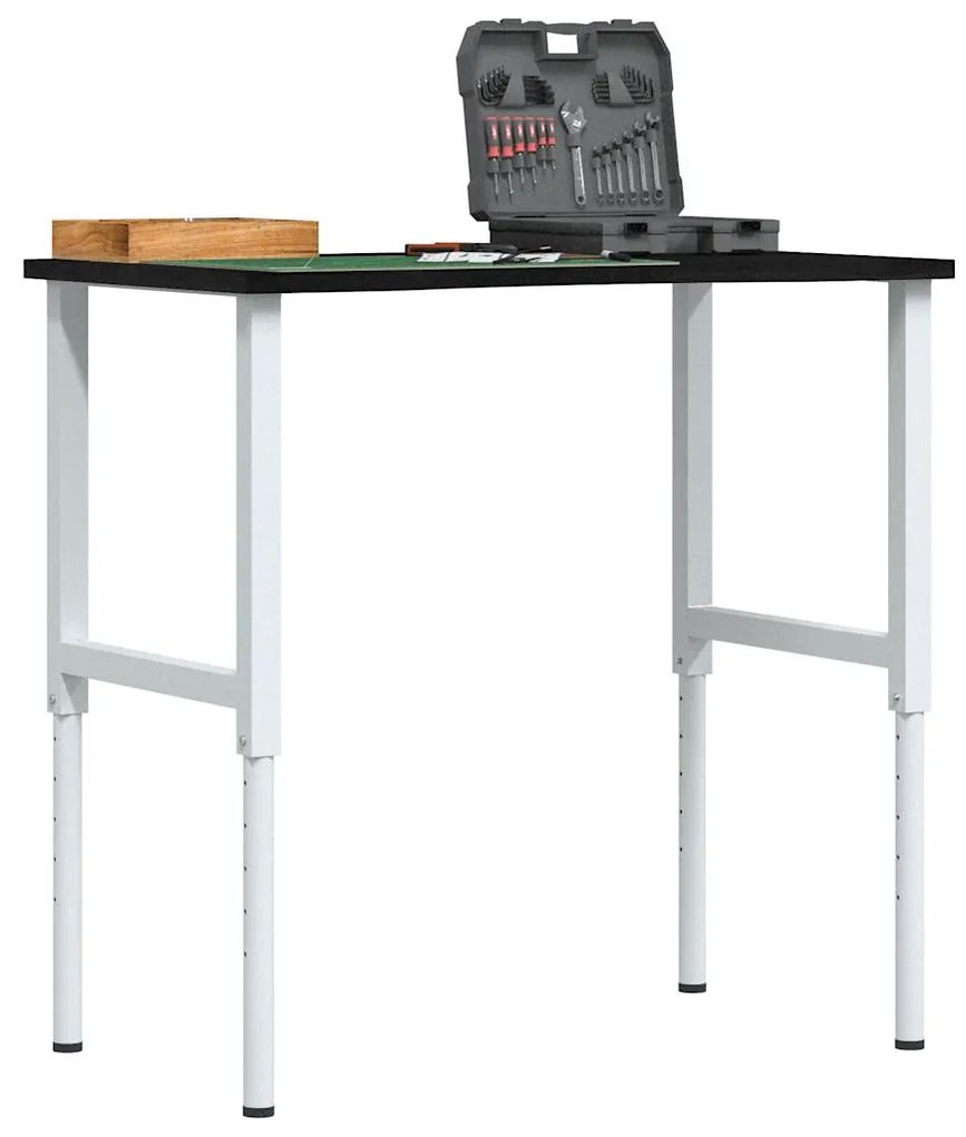 vidaXL Bancada 100x60x(71,5-98) cm carvalho castanho-escuro