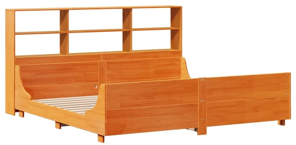 Cama com estante sem colchão 180x200 cm madeira maciça