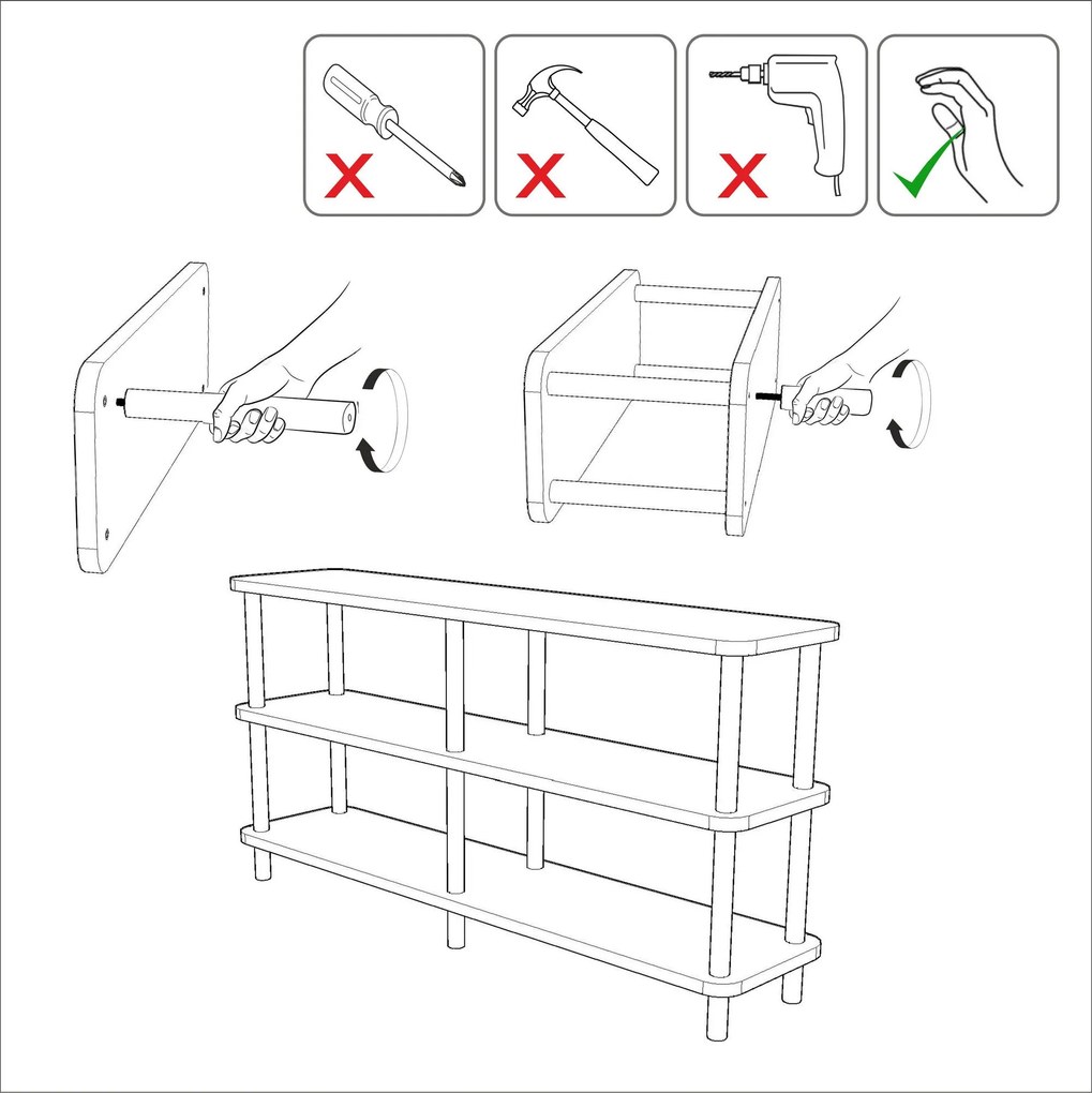 Estante Raca – Pinho Atlântico – 150x74,9x35 cm