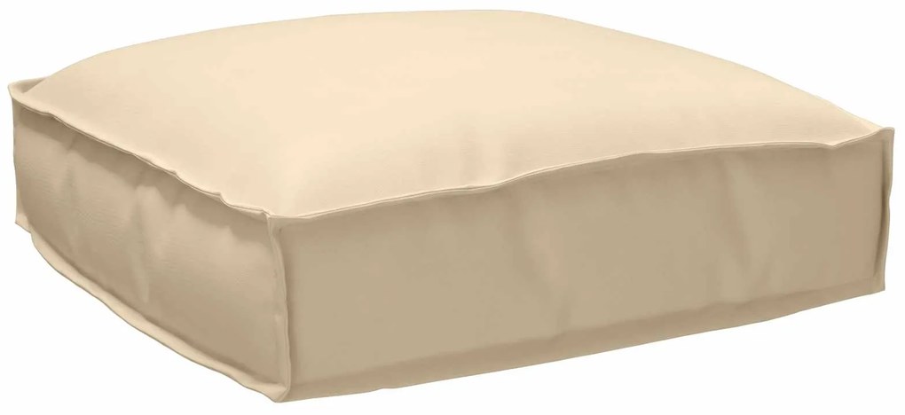 vidaXL Almofada Bege 50 x 50 x 12 cm Tecido Oxford