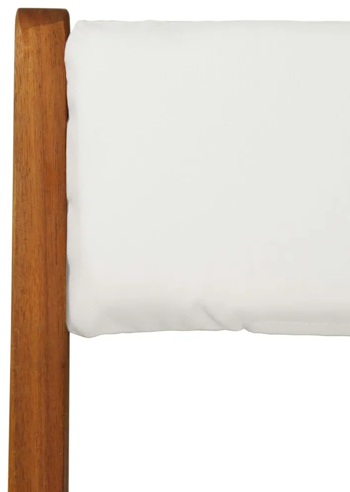 3 pcs conjunto bistrô dobrável c/ almofadões em acácia maciça