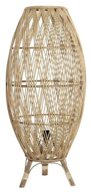 Lâmpada de Mesa DKD Home Decor Bambu Rotim 220 V 50 W
