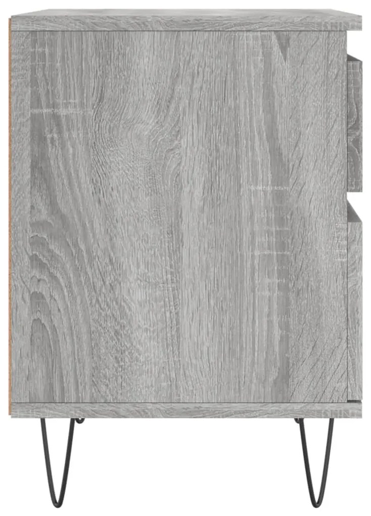 Mesas de cabeceira 2 pcs derivados de madeira cinzento sonoma