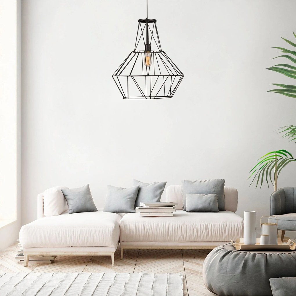 **** Chandelier Fellini – Preto – 37 cm de Diâmetro
**