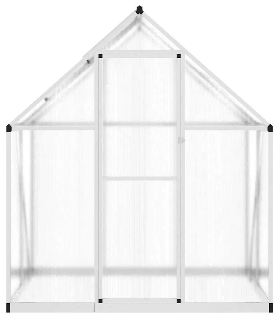 Estufa com estrutura de base 169x114x195 cm alumínio prateado