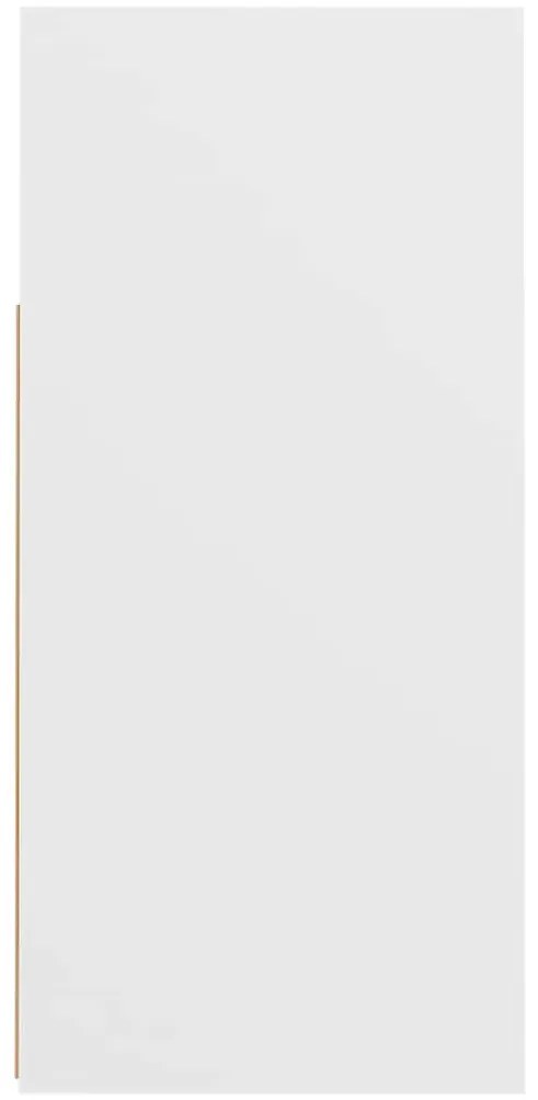 Aparador com luzes LED 80x35x75 cm branco