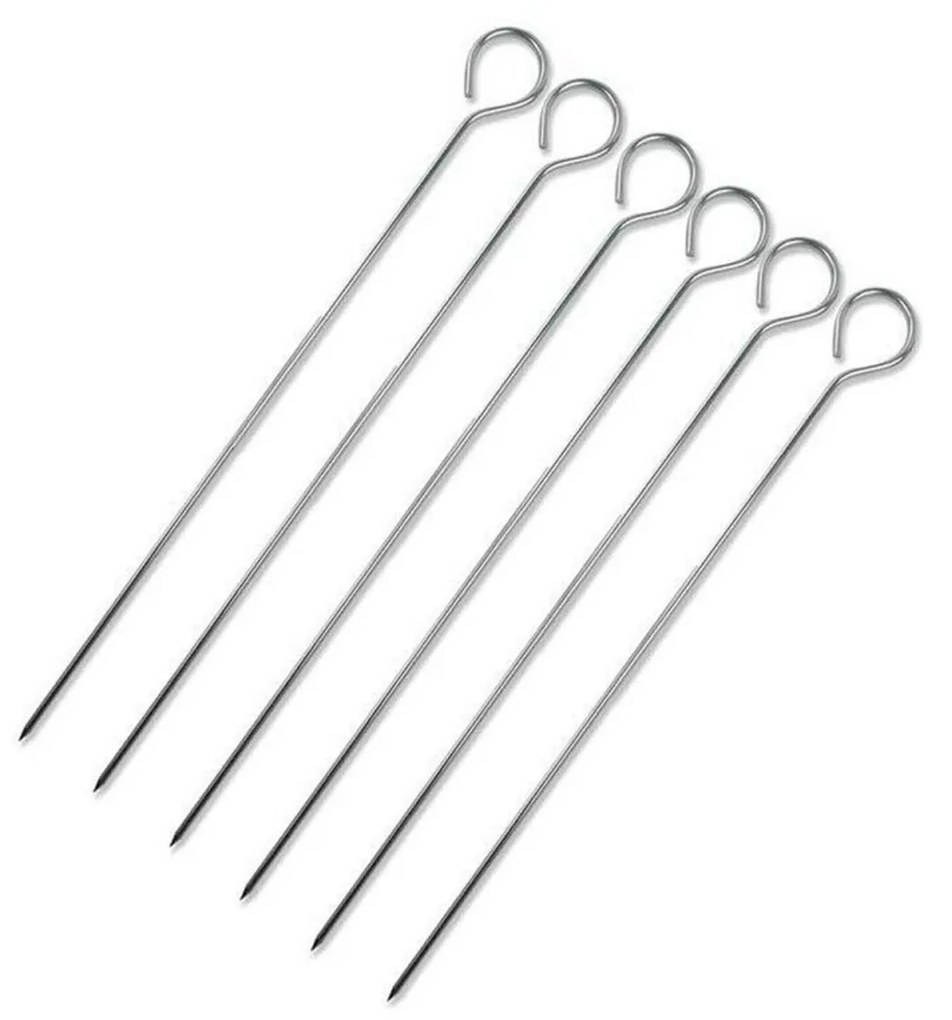 Espeto Metal 20CM Pack 6