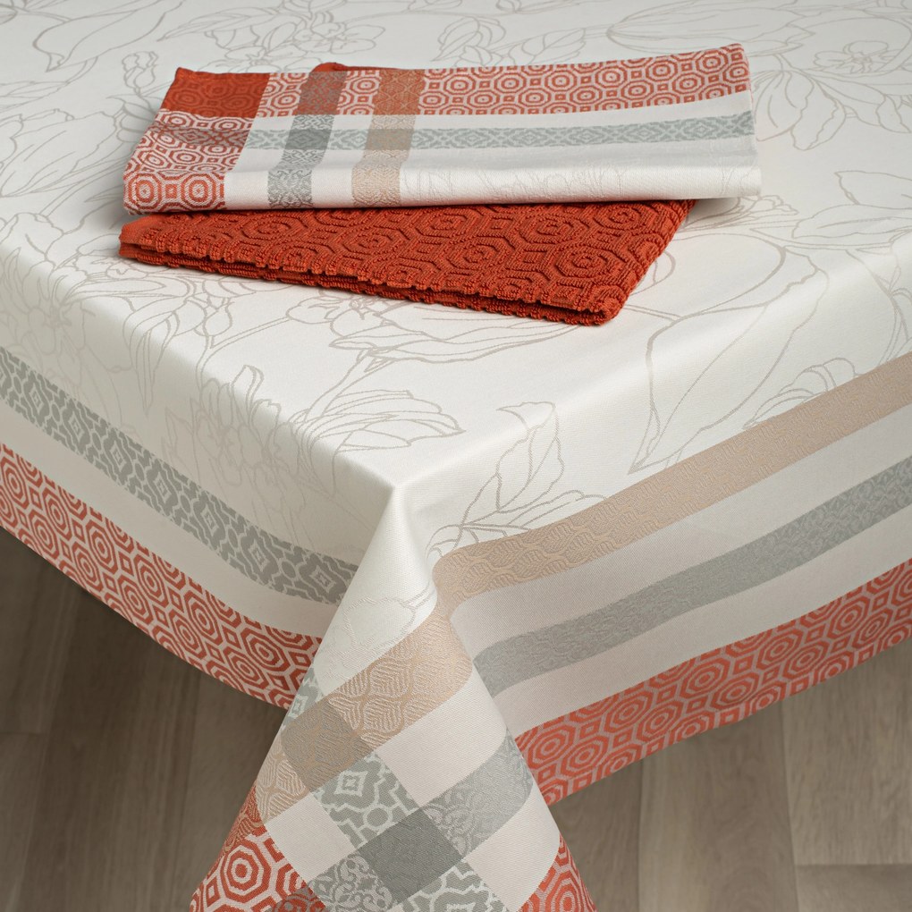 Toalhas de mesa anti nódoas 100% algodão - Inka Fateba: 1 Toalha de mesa 150x150 cm