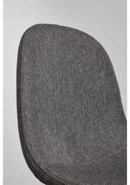 Pacote Com 4 Bancos Altos Glamm Gris Antracita & ↑75 Cm & Madeira Escura - Sklum