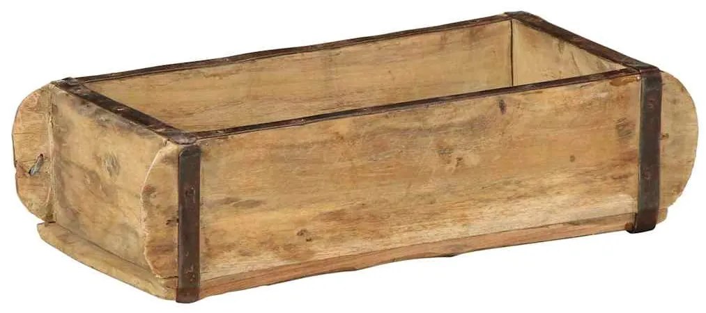 Bandeja 30x15x9 cm Madeira Sólida Reclamada
