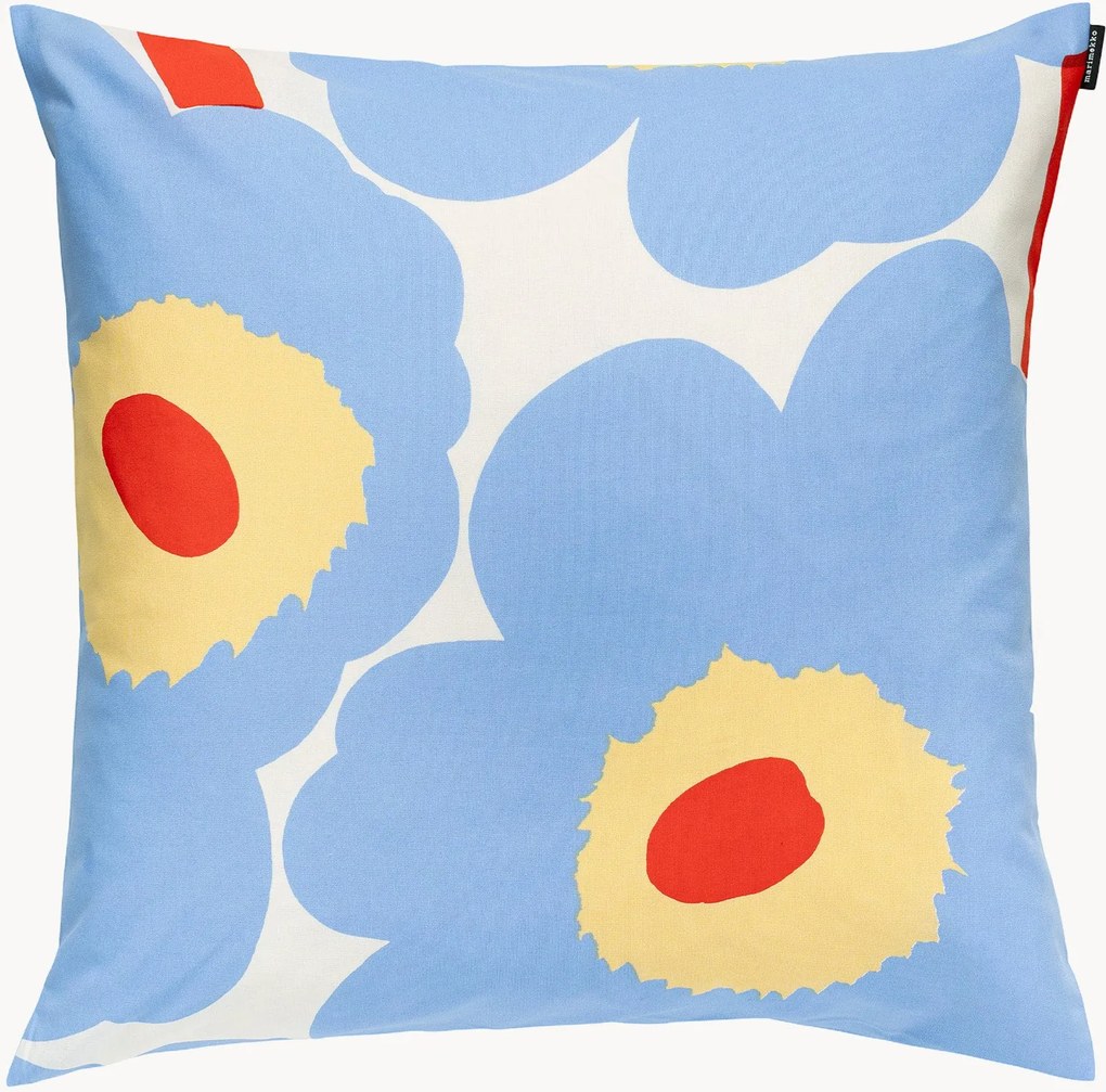 Capa de almofada em algodão com padrão floral Unikko