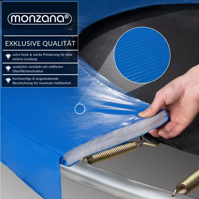 Trampolim Ø244 cm com rede de segurança TÜV Rheinland Azul