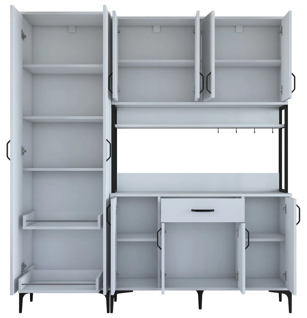 Móvel Multiuso JE133 – Branco – 180 cm x 198,6 cm x 40 cm