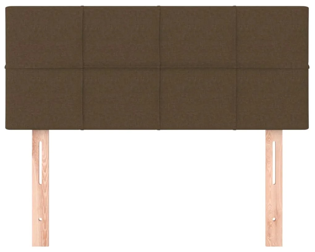 Cabeceira de cama tecido 100x5x78/88 cm castanho