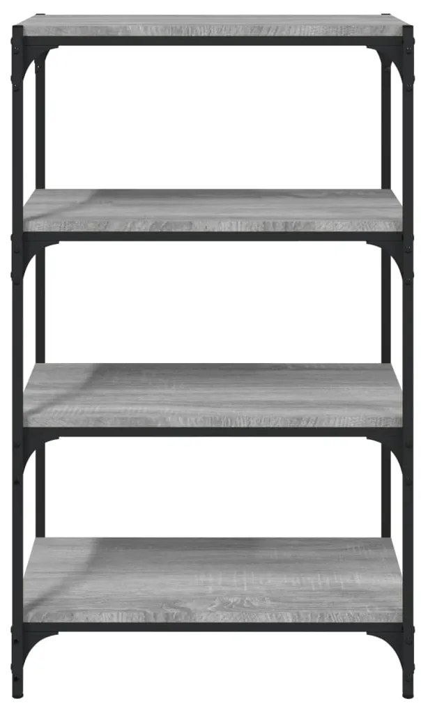 Estante 60x33x100 cm derivados de madeira e aço cinza sonoma