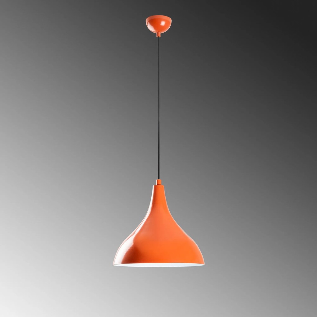 Candeeiro de Teto Bitlis – Laranja – Ø22 h:26 cm