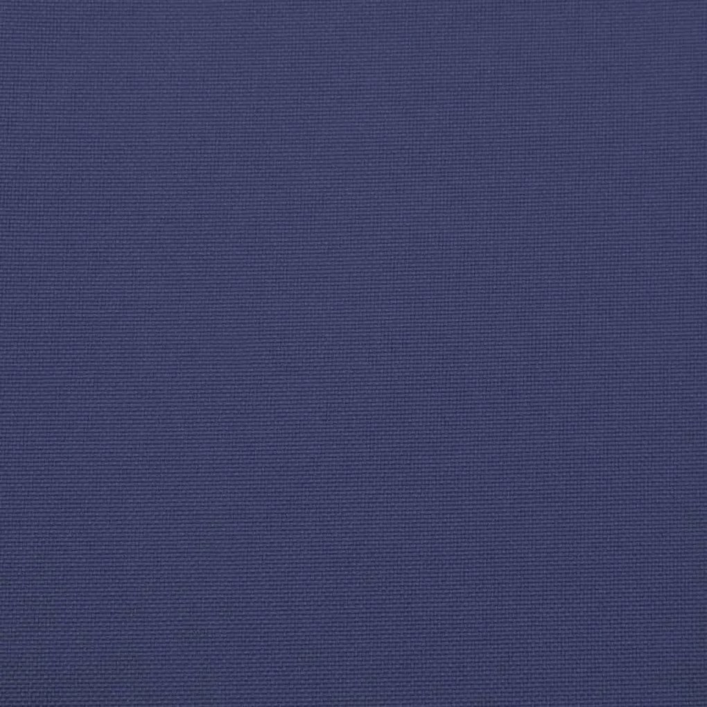Almofadões para sofá de paletes 3 pcs tecido azul-marinho
