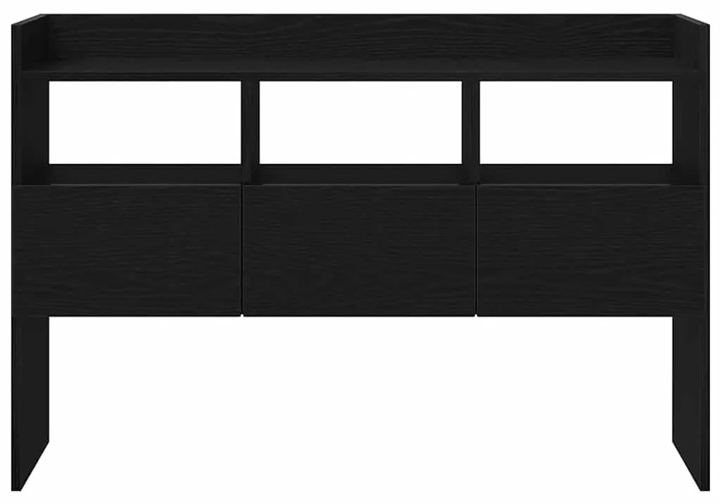Sideboard vidaXL Preto Carvalho 105x30x70 cm Madeira de Engenharia
