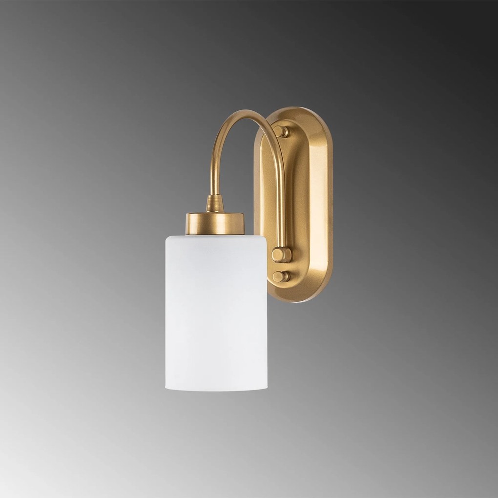 Aplique de Parede Hemikilo – Dourado – 10 x 21 x 28 cm