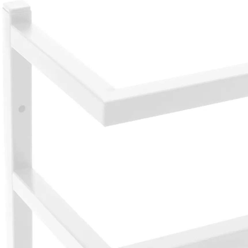 Toalheiro 24x12x48 cm aço branco