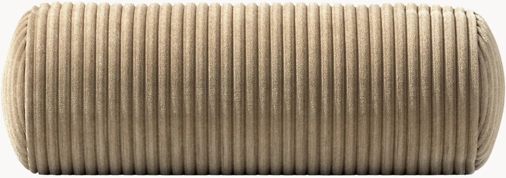 Almofada de sofá em bombazina Vetsak, Ø 16 x 40 cm