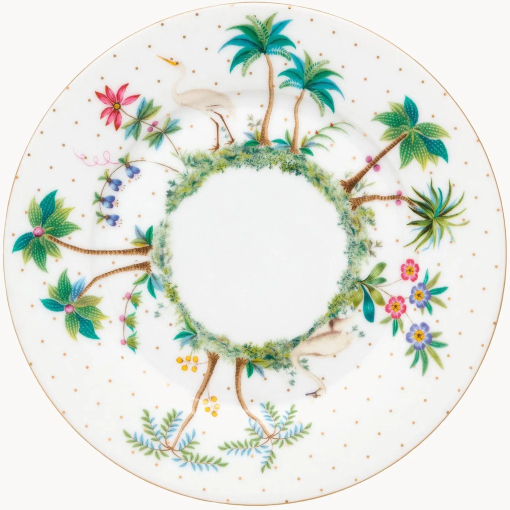 Pratos de sobremesa em porcelana Jolie Dots, conjunto de 6
