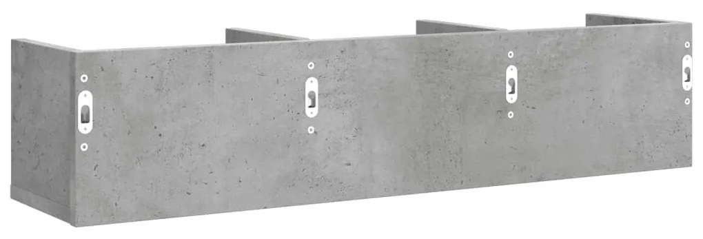 Armário parede 75x18x16,5 cm derivados madeira cinzento cimento