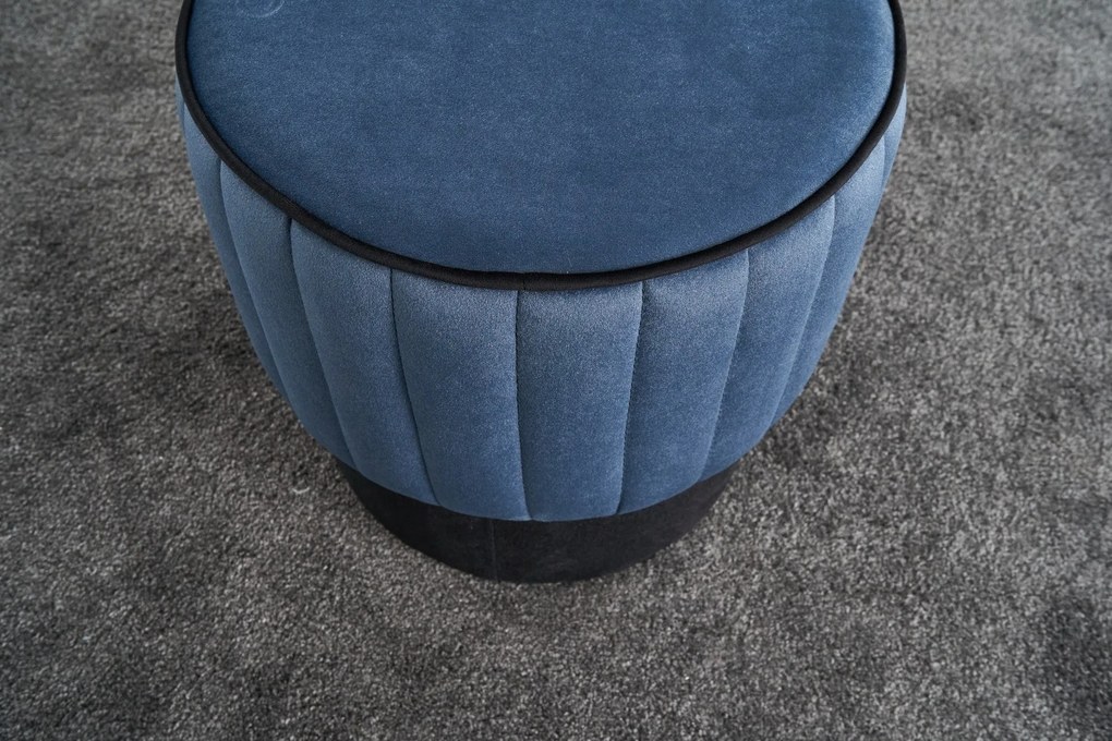 Pouffe Rose – Azul – 40x40x40 cm