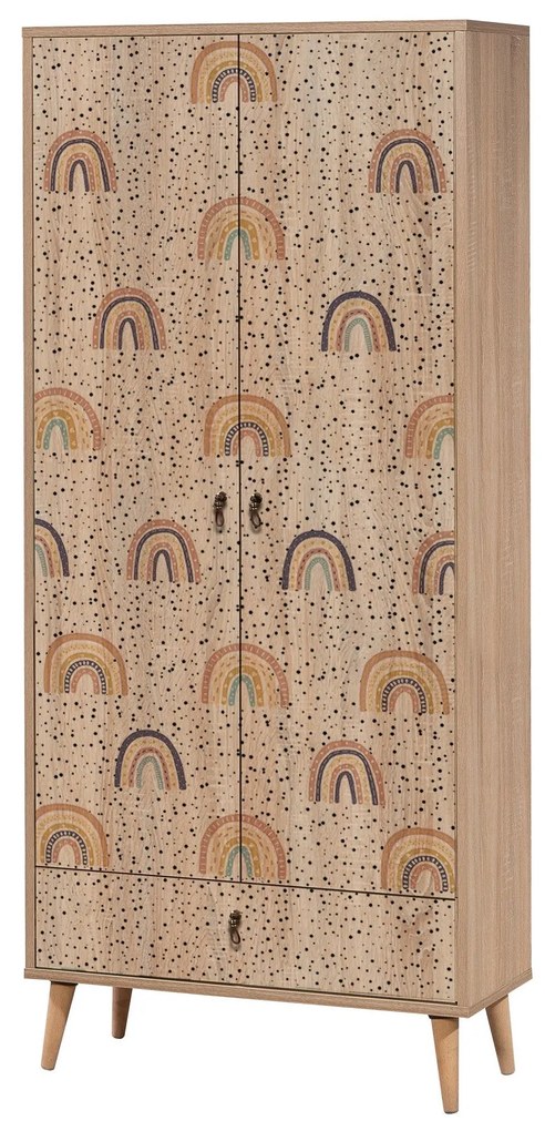 Roupeiro City – Multicolor – 80 cm x 190 cm x 45 cm