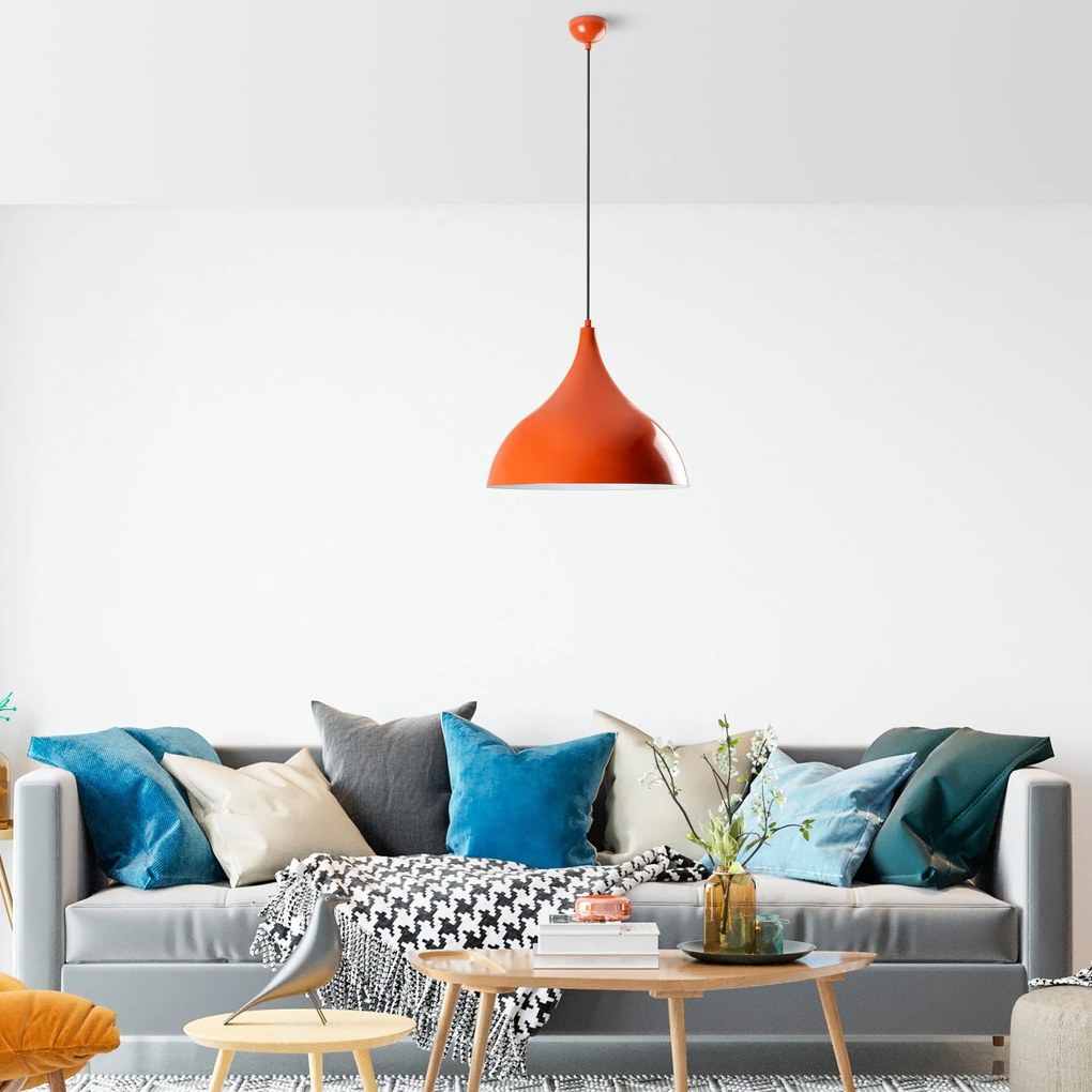 Candeeiro de Teto Bitlisim – Laranja – Ø41 h:35 cm