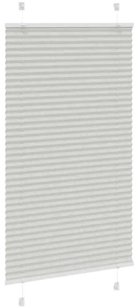 Cinzento Luz Plissada Cega 70x150 cm Largura Tecido 69,4 cm