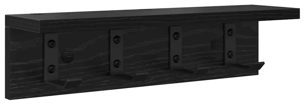 Cabideiro de Parede Carvalho preto 40 x 10.5 x 10.5 cm