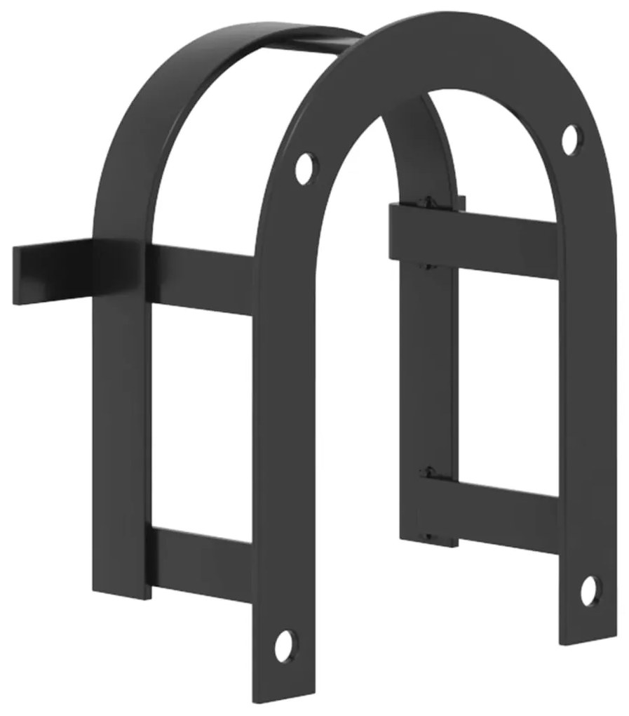 Suporte para brida de parede ferro preto