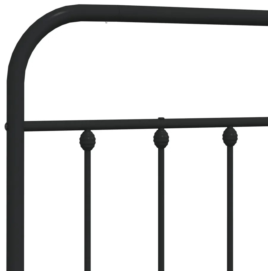 Cabeceira de cama 200 cm metal preto